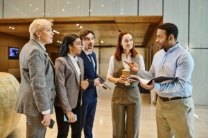 Unity in Diversity: Business Professionals Gather in Circle