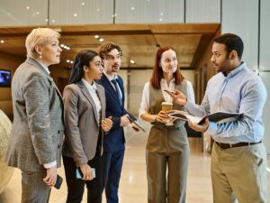 Unity in Diversity: Business Professionals Gather in Circle